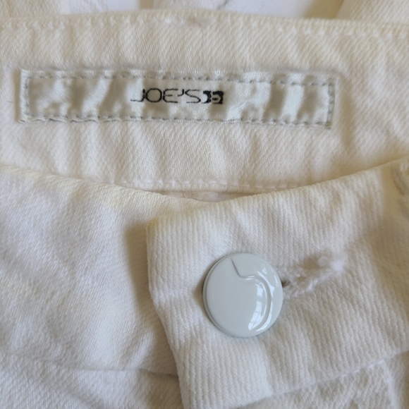 Joe's Classic Woman's White High Waisted Wide Leg  Flare Summer Jeans, Size 24 - Picture 8 of 16